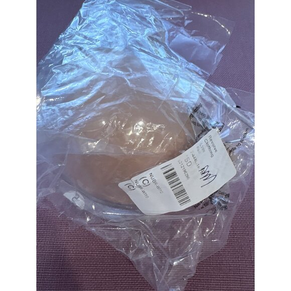 NuBra Push Up Plunge Bra in Fair Nude Size C New Womens Strapless Backless - Picture 6 of 10